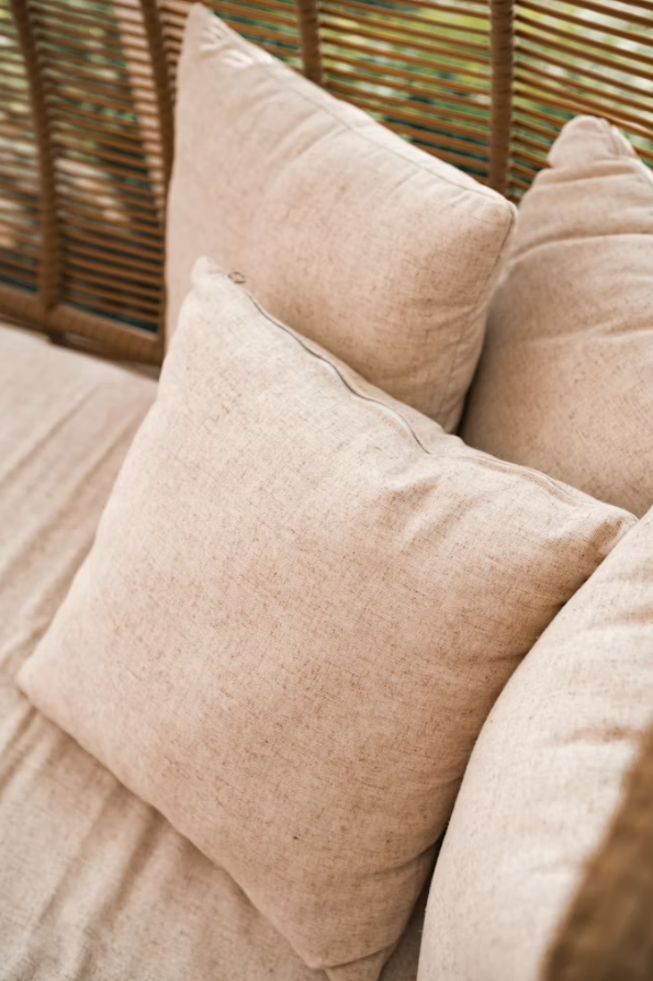 Custom cushions and seating in a stylish interior