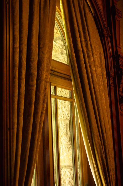 Modern window blinds in a luxury interior